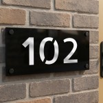 Door Number Plaque Personalised 3D Laser Cut House Number