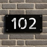 Door Number Plaque Personalised 3D Laser Cut House Number