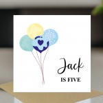 5th Birthday Card For Son Grandson Nephew Brother Personalised