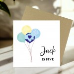 5th Birthday Card For Son Grandson Nephew Brother Personalised
