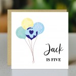 5th Birthday Card For Son Grandson Nephew Brother Personalised