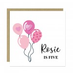 5th Birthday Card For Daughter Granddaughter Niece Sister Kids