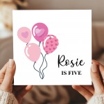 5th Birthday Card For Daughter Granddaughter Niece Sister Kids