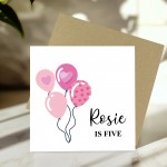 5th Birthday Card For Daughter Granddaughter Niece Sister Kids