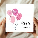 5th Birthday Card For Daughter Granddaughter Niece Sister Kids