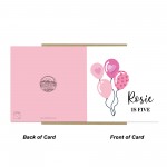 5th Birthday Card For Daughter Granddaughter Niece Sister Kids