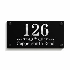 Personalised Door Number Plaque Contemporary House Name Address 