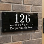 Personalised Door Number Plaque Contemporary House Name Address Personalised Door Number Plaque Contemporary House Name Address