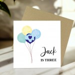 3rd Birthday Card For Son Grandson Nephew Brother Kids