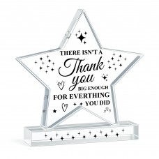 BIG Thank You Gifts For Him Her Star Plaque Coworker Going Away