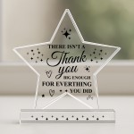 BIG Thank You Gifts For Him Her Star Plaque Coworker Going Away