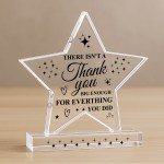 BIG Thank You Gifts For Him Her Star Plaque Coworker Going Away