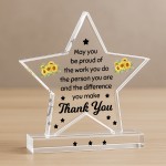 Thank You Gifts For Him Her Star Plaque Coworker Going Away