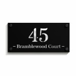 House Number Personalised Plaque Laser Cut 3D Door Signs House Number Personalised Plaque Laser Cut 3D Door Signs