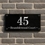 House Number Personalised Plaque Laser Cut 3D Door Signs House Number Personalised Plaque Laser Cut 3D Door Signs