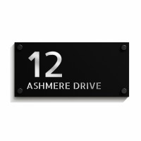 House Numbers Plaque Door Number Laser Signs Modern House Name