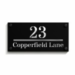 House Number Personalised Door Laser Cut Signs Number Name Home 