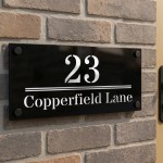 House Number Personalised Door Laser Cut Signs Number Name Home 