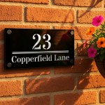 House Number Personalised Door Laser Cut Signs Number Name Home 