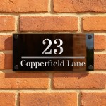 House Number Personalised Door Laser Cut Signs Number Name Home 