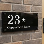 Personalised House Number Door Plaques For Outside House Name