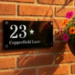 Personalised House Number Door Plaques For Outside House Name