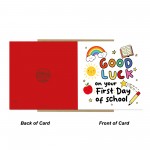 First Day Of School Card For Son Daughter GOOD LUCK CARD