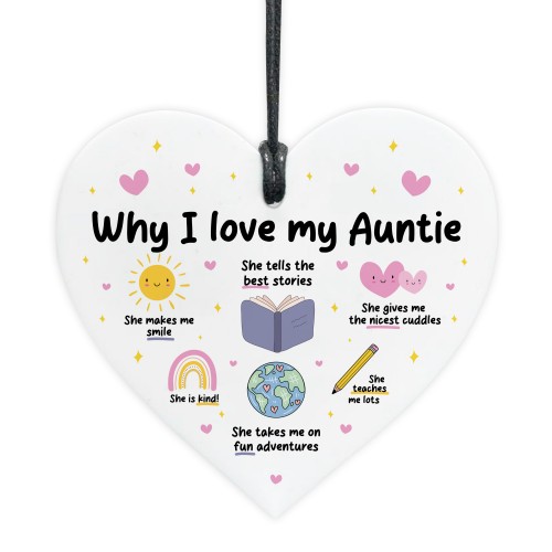 Auntie Gift Why I Love Auntie Gift Birthday Gift for Auntie Cute Auntie Gift Why I Love Auntie Gift Birthday Gift for Auntie Cute