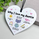 Auntie Gift Why I Love Auntie Gift Birthday Gift for Auntie Cute Auntie Gift Why I Love Auntie Gift Birthday Gift for Auntie Cute