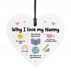 Nanny Gift Why I Love Nanny Gift Birthday Gift for Nanny Cute