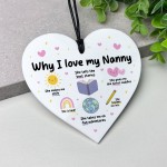 Nanny Gift Why I Love Nanny Gift Birthday Gift for Nanny Cute