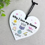Nanny Gift Why I Love Nanny Gift Birthday Gift for Nanny Cute
