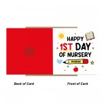 Personalised Happy 1st Day Of Nursery Card For Daughter Son
