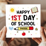Happy 1st Day Of School Card For Son Daughter Peronalised Card