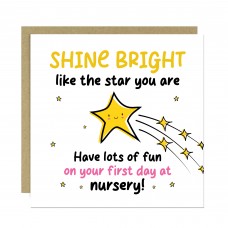 Good Luck Nursery Card For Son Daughter With Kraft Envelope 