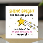 Good Luck Nursery Card For Son Daughter With Kraft Envelope 