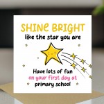Good Luck Card For Start Of Primary School With Kraft Envelope
