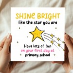 Good Luck Card For Start Of Primary School With Kraft Envelope