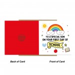 First Day Of School Card For Son With Kraft Envelope 1st Day