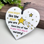 Gift For First Day Of Nursery Acrylic Heart Gift For Daughter