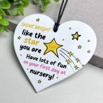 Gift For First Day Of Nursery Acrylic Heart Gift For Daughter