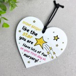 Gift For First Day Of Nursery Acrylic Heart Gift For Daughter