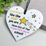 Gift For First Day Of School Acrylic Heart Gift For Daughter Son