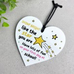 Gift For First Day Of School Acrylic Heart Gift For Daughter Son
