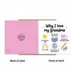 Grandma Card Why I Love Grandma Card Birthday Card for Grandma