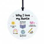 Auntie Christmas Birthday Gifts for Auntie Acrylic Plaque
