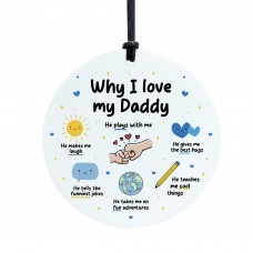 Daddy Christmas Birthday Gifts for Daddy Acrylic Plaque