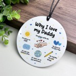 Daddy Christmas Birthday Gifts for Daddy Acrylic Plaque