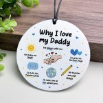 Daddy Christmas Birthday Gifts for Daddy Acrylic Plaque