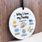 Daddy Christmas Birthday Gifts for Daddy Acrylic Plaque